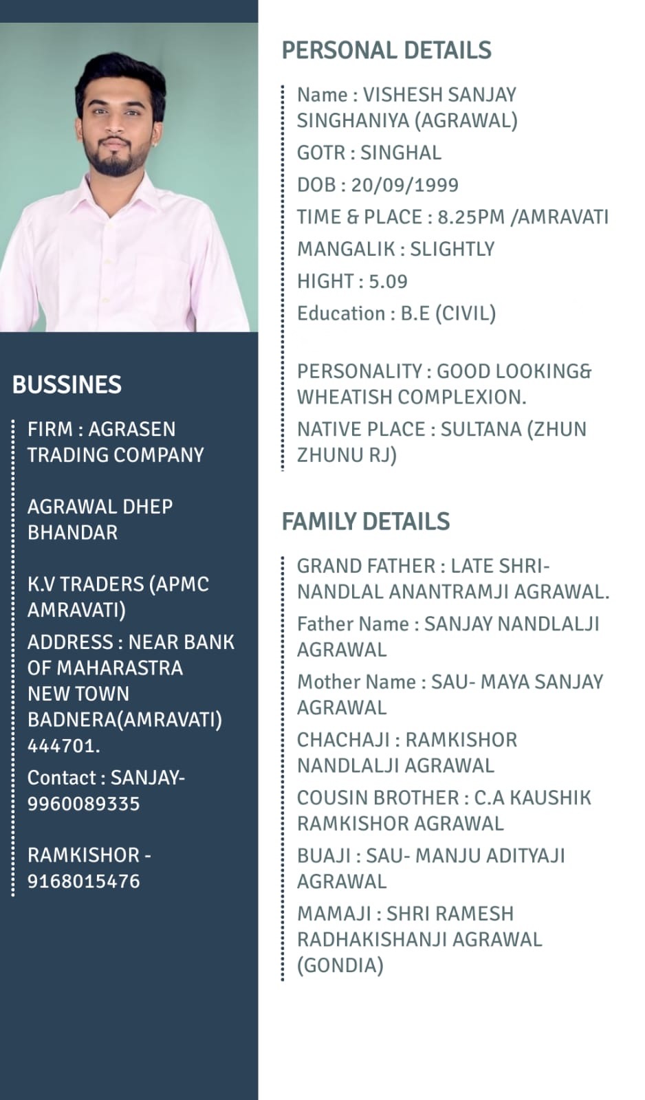 Vishesh sanjay singhaniya