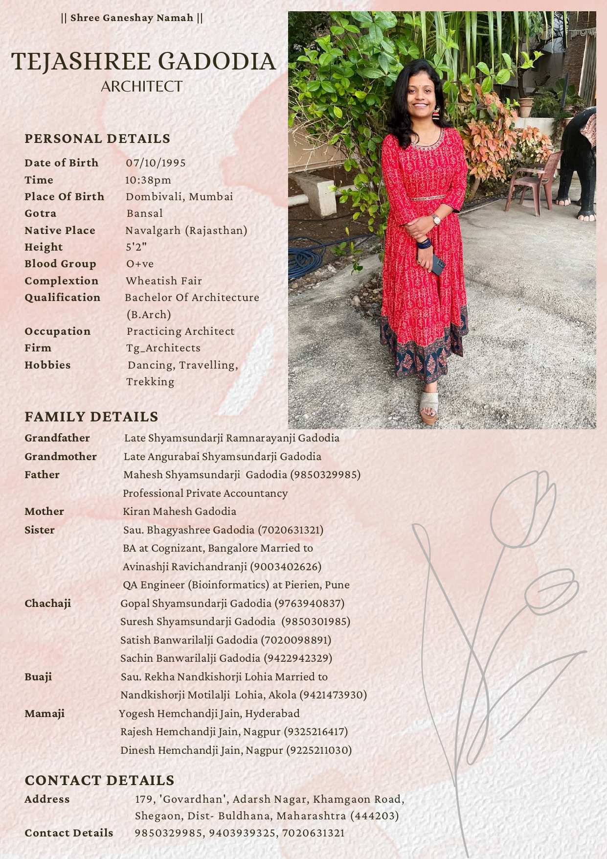 Ar. Tejashree Gadodia